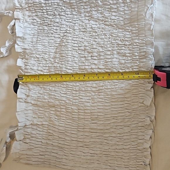 🩴White Spaghetti Stap Crop Top Size L - Picture 6 of 6